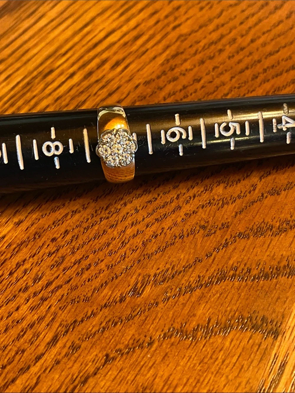 14 K Gold Diamond Cluster Ring